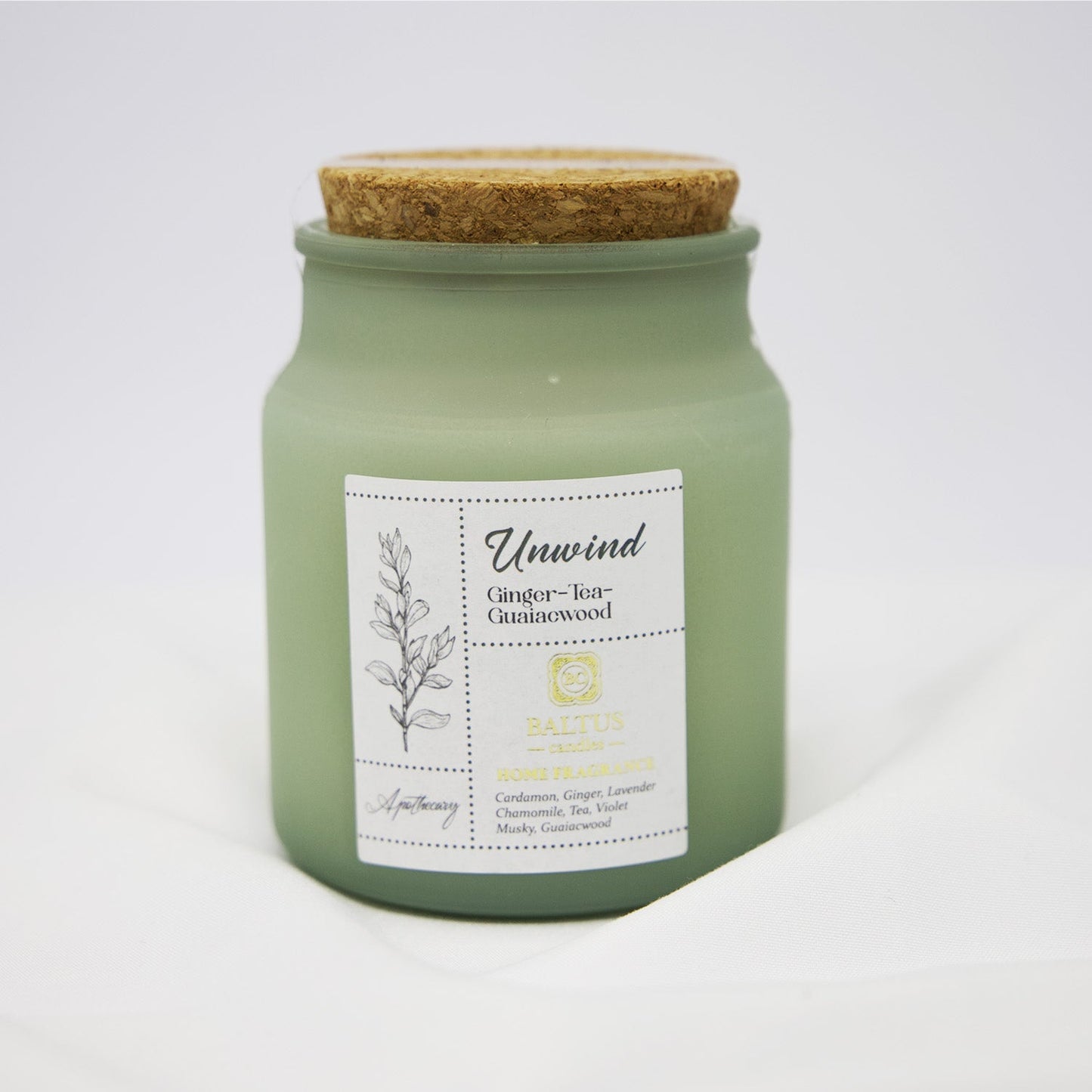 Urban Apothecary Unwind Ginger Tea Guaiacwood Luxury Candle