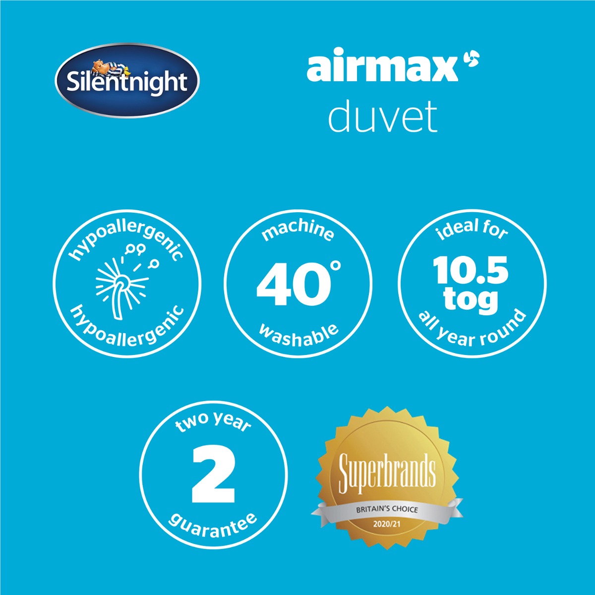 Silentnight Airmax 10.5 Tog Duvet