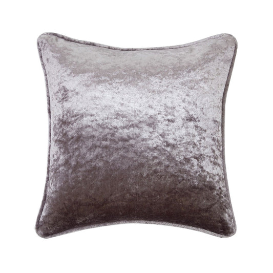 Allure Silver Crushed Velvet Square Cushion (45cm x 45cm)