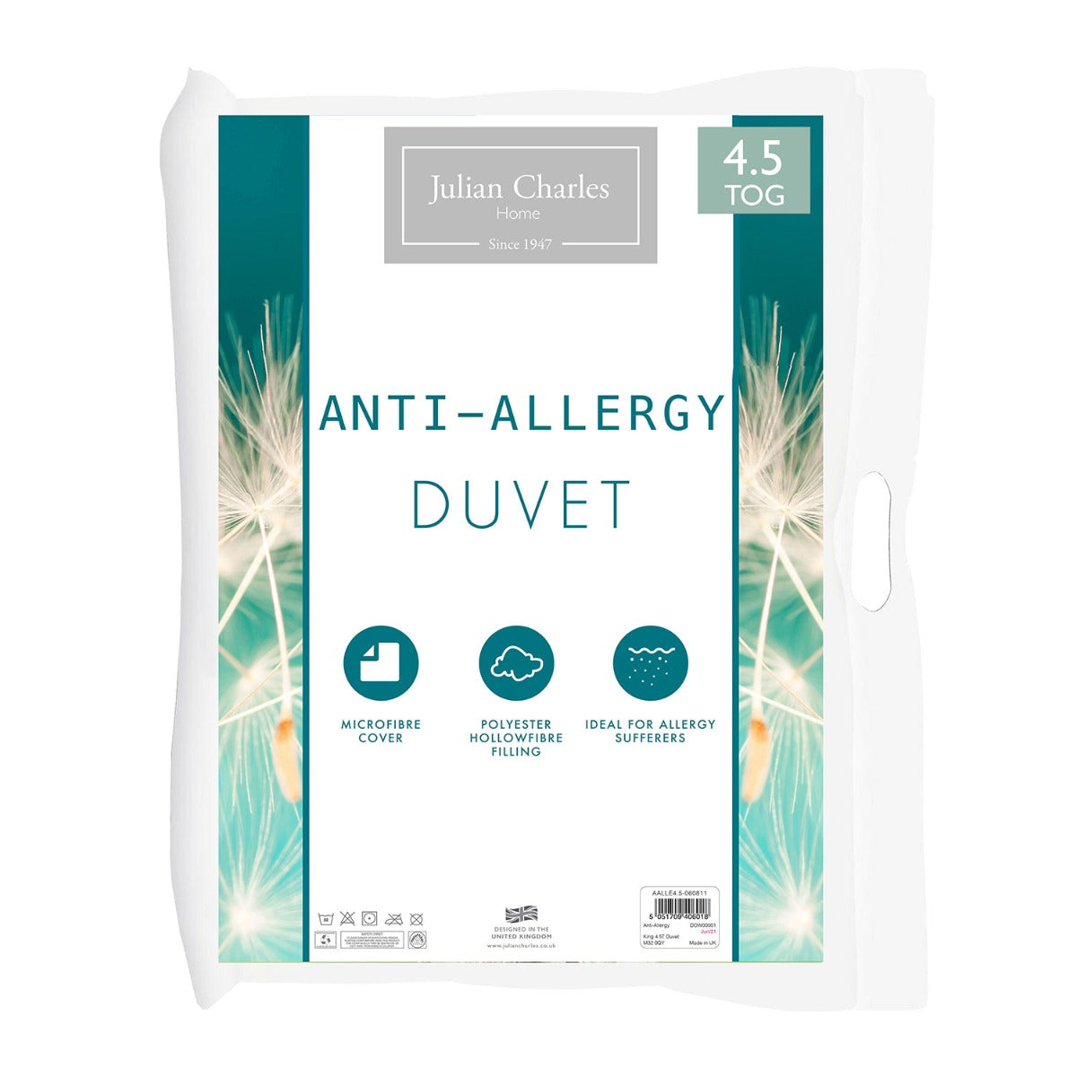 Anti-Allergy 4.5 Tog Cool Summer Duvet