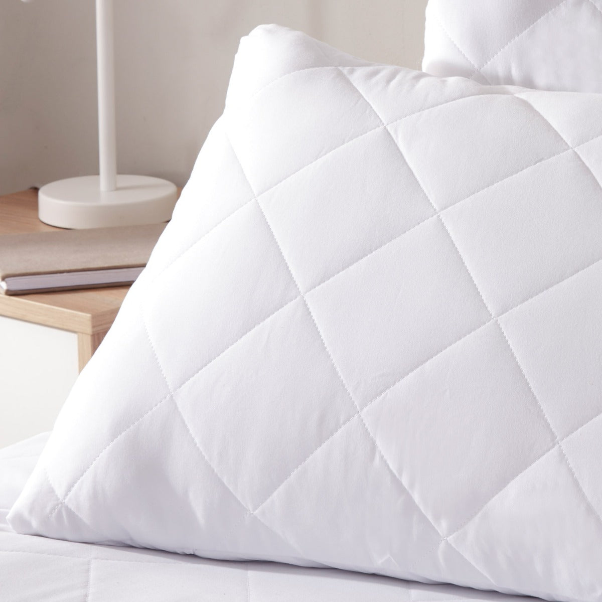 Anti-Allergy Quilted Pillow Protector Pair