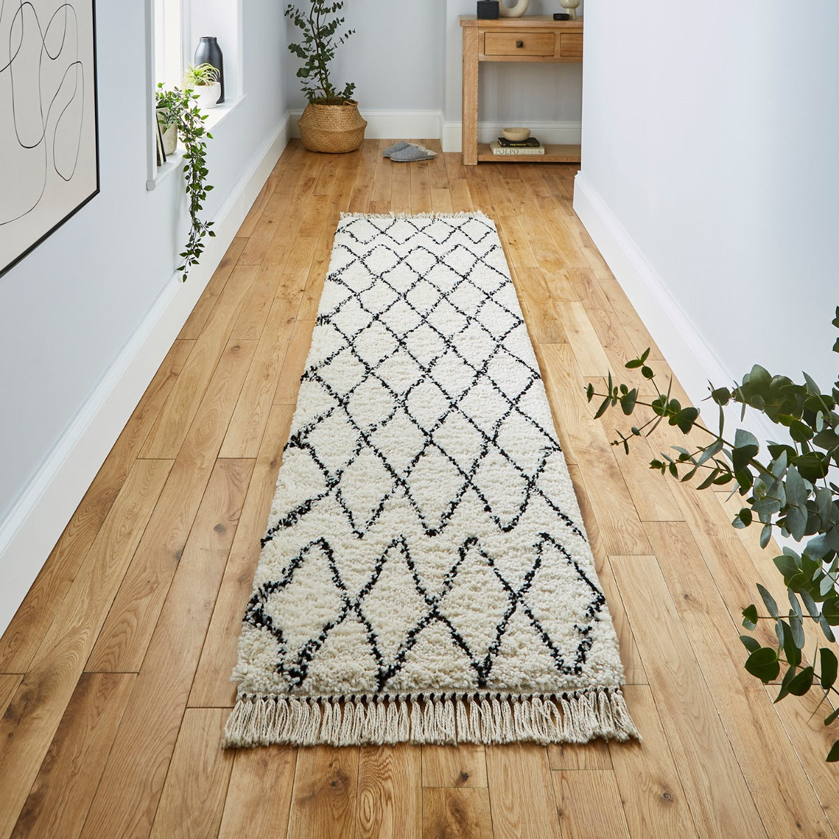 Boho White Runner