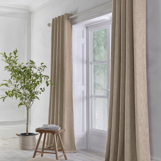 Boucle Linen Eyelet Curtains