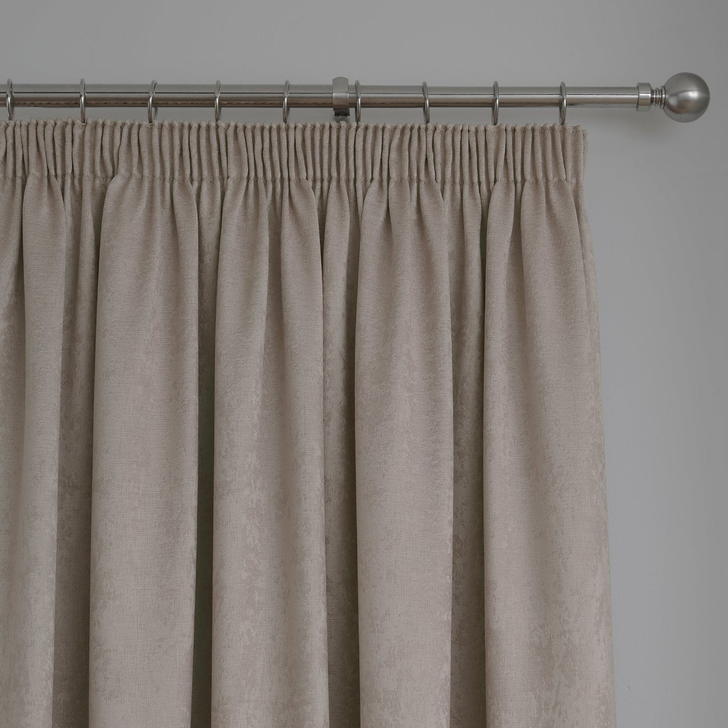 Galaxy Natural Dim Out Pencil Pleat Curtains