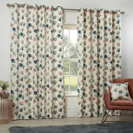 Camarillo Flamingo Floral Eyelet Curtains