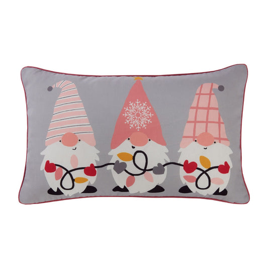 Gonk Friends Pink Christmas Cushion (30cm x 50cm)