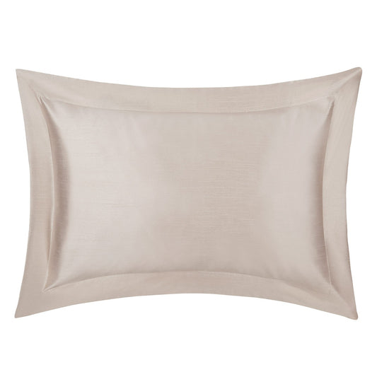 Paisley Natural Faux Silk Oxford Pillowcases (Pair)