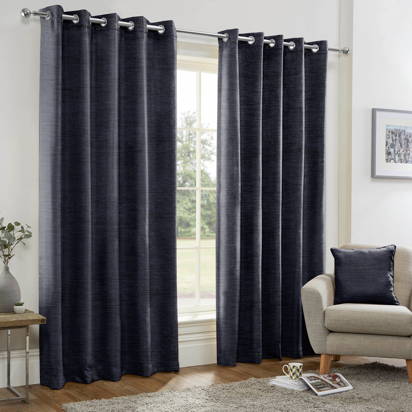 Kent Navy Made to Measure Curtains