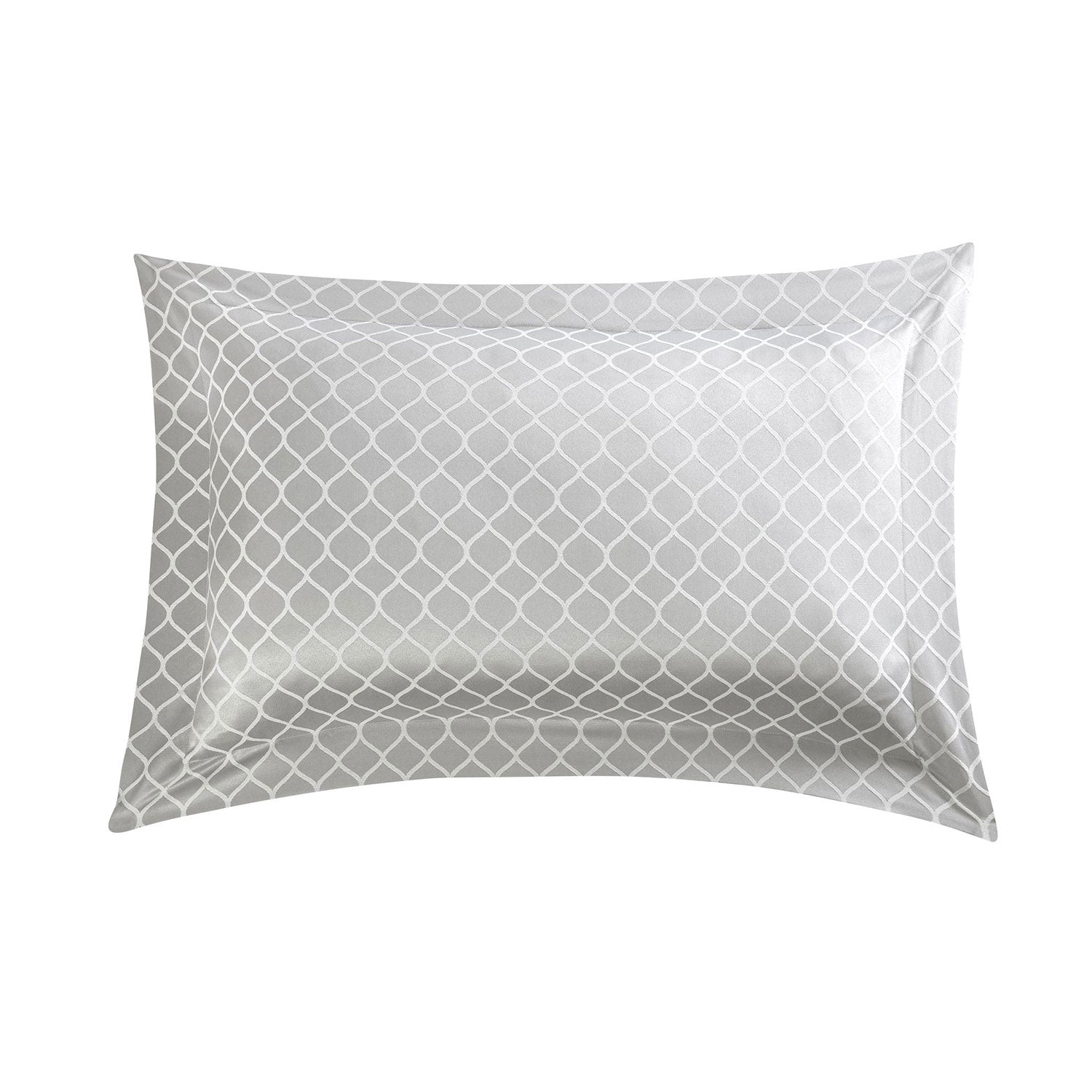 Othello Silver Jacquard Oxford Pillowcases (Pair) Julian Charles Home
