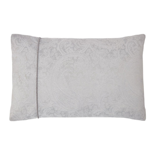 Paisley Silver Luxury Jacquard Housewife Pillowcases (Pair)