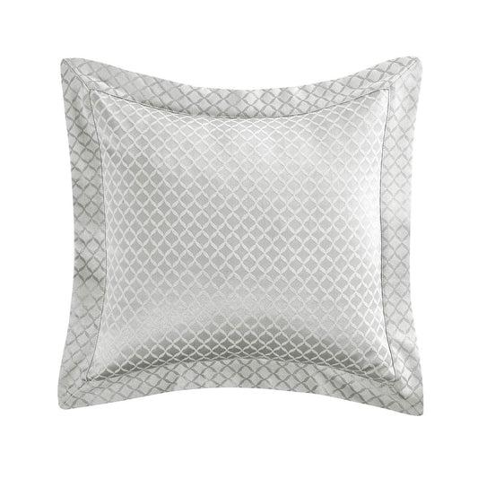 Othello Silver Jacquard Square Cushion (45cm x 45cm)