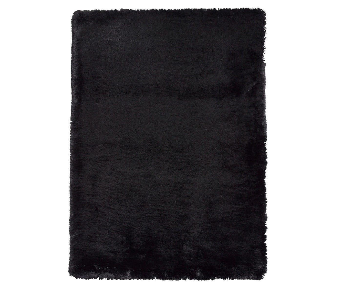 Super Teddy Black Shaggy Rug