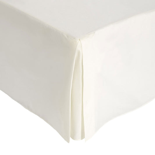 Cream Cotton Rich Percale Easy Care Box Pleat Valance Sheet